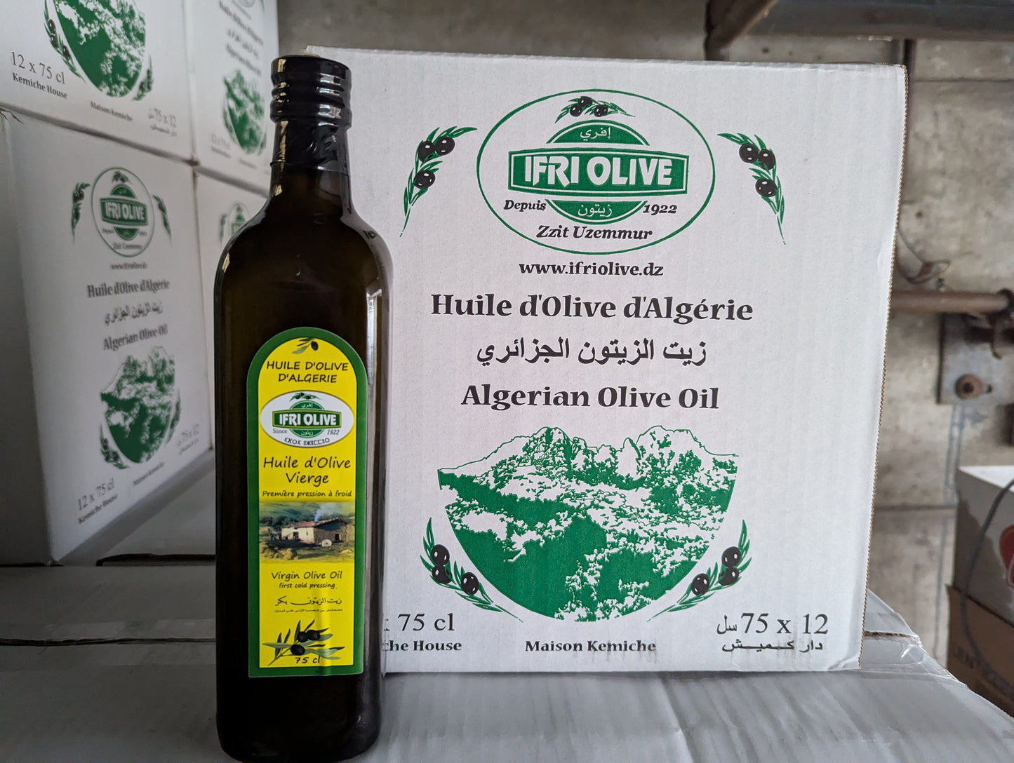 Huile d'Olive 75cl (9,00€)x12