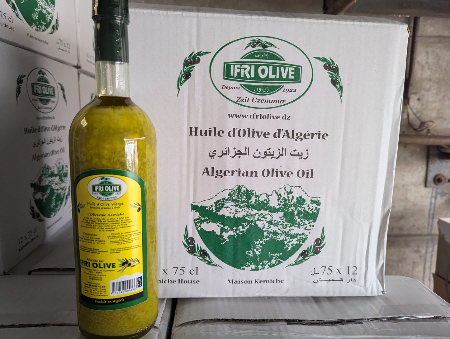 Huile d'Olive 75cl (9,00€)x12